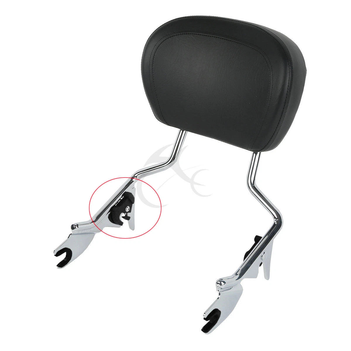 Black Sissy Bar Luggage Rack Docking Clip Kits for Harley Touring Softail