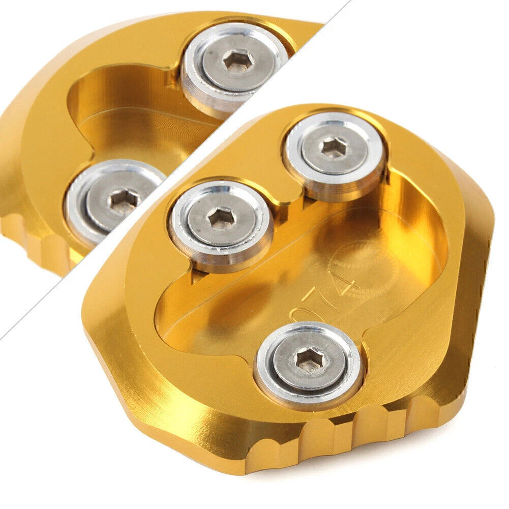 Gold Kickstand Side Stand Plate Extension Pad for YAMAHA YZF-R6 (2017-2018)