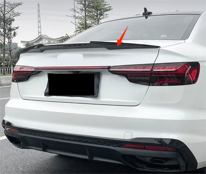 Rear Carbon Fiber Spoiler Wing for Audi B9 A4 S4 Sedan V Style (2017-2024)
