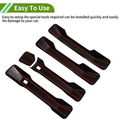 Gloss Black Exterior Door Handle Cover Trim for Ford Bronco (2021-2025)
