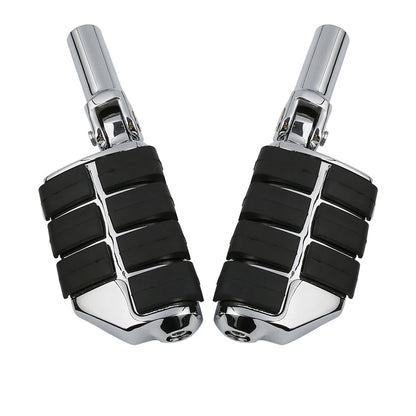 Chrome Rear Passenger Foot Pegs for Harley Softail Slim (2012-2017)