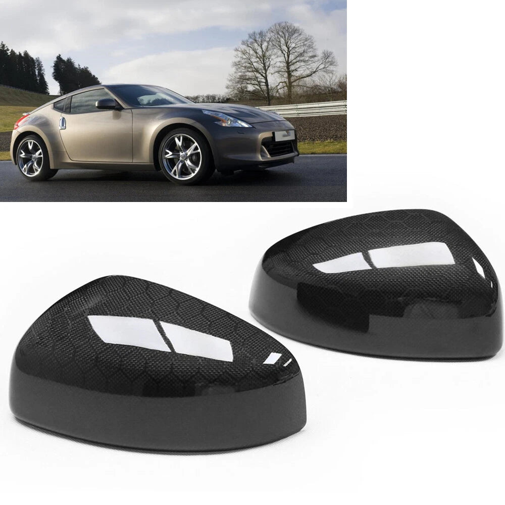 Mirror Cover Cap for 2009-2020 NISSAN 370Z Z34 Carbon Fiber (2009-2020)