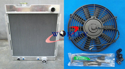 56mm Aluminum Radiator & 16" Fan for Ford Mustang V8 289 302 (1964-1966)