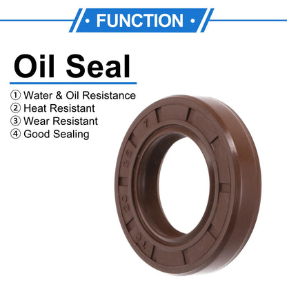Oil Seal / 20x35x7mm / Rotary Shaft Seal FKM Rubber 2 Pcs