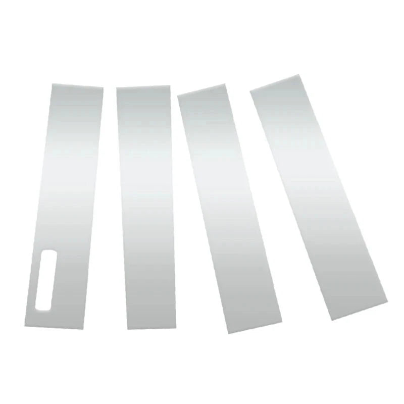Car Door Trim B Pillar Window Covers Chrome for Ford F150 2015-2021