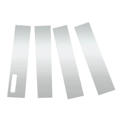 Car Door Trim B Pillar Window Covers Chrome for Ford F150 2015-2021