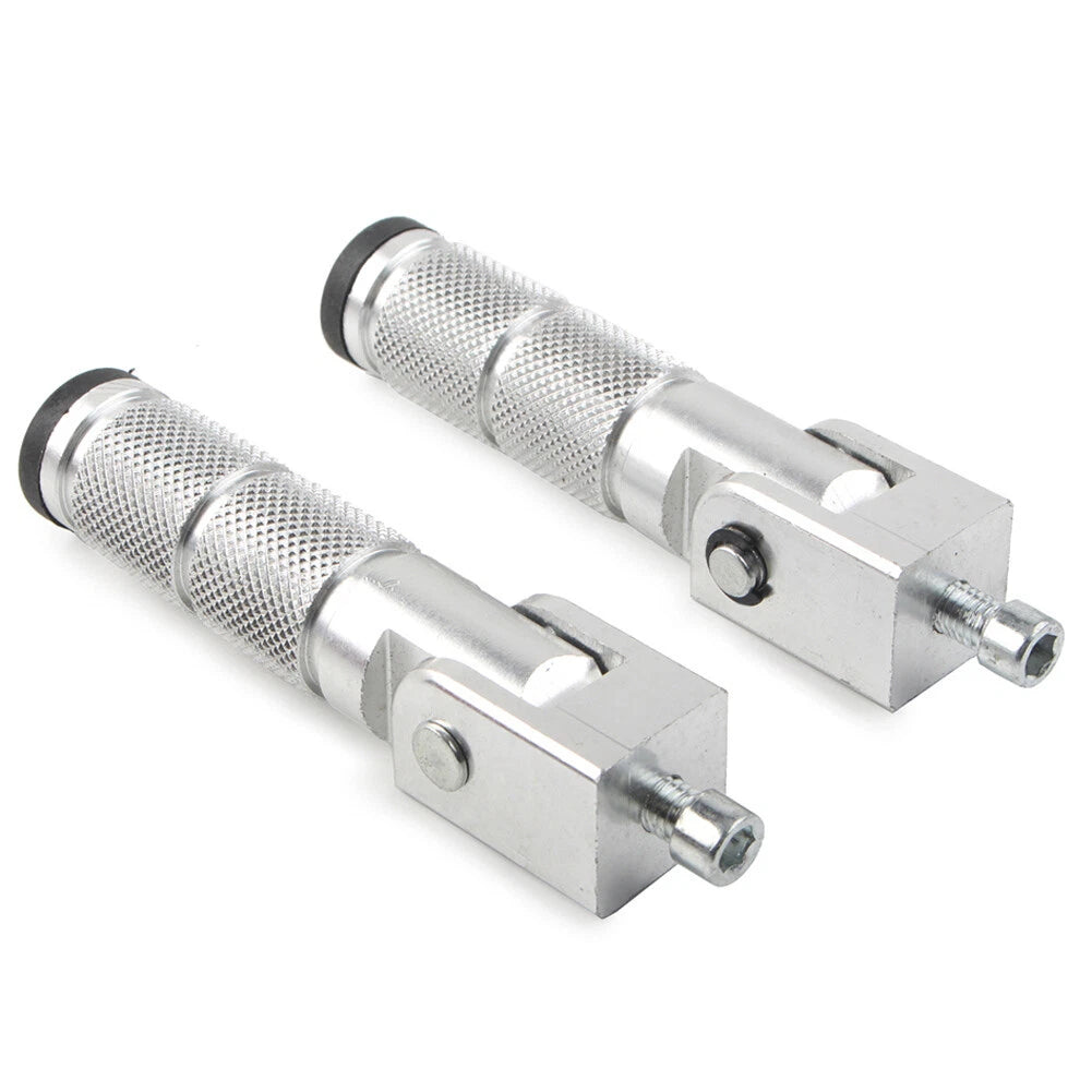 New 8mm Motorcycle Universal Folding Passenger Footpegs for Bicycle