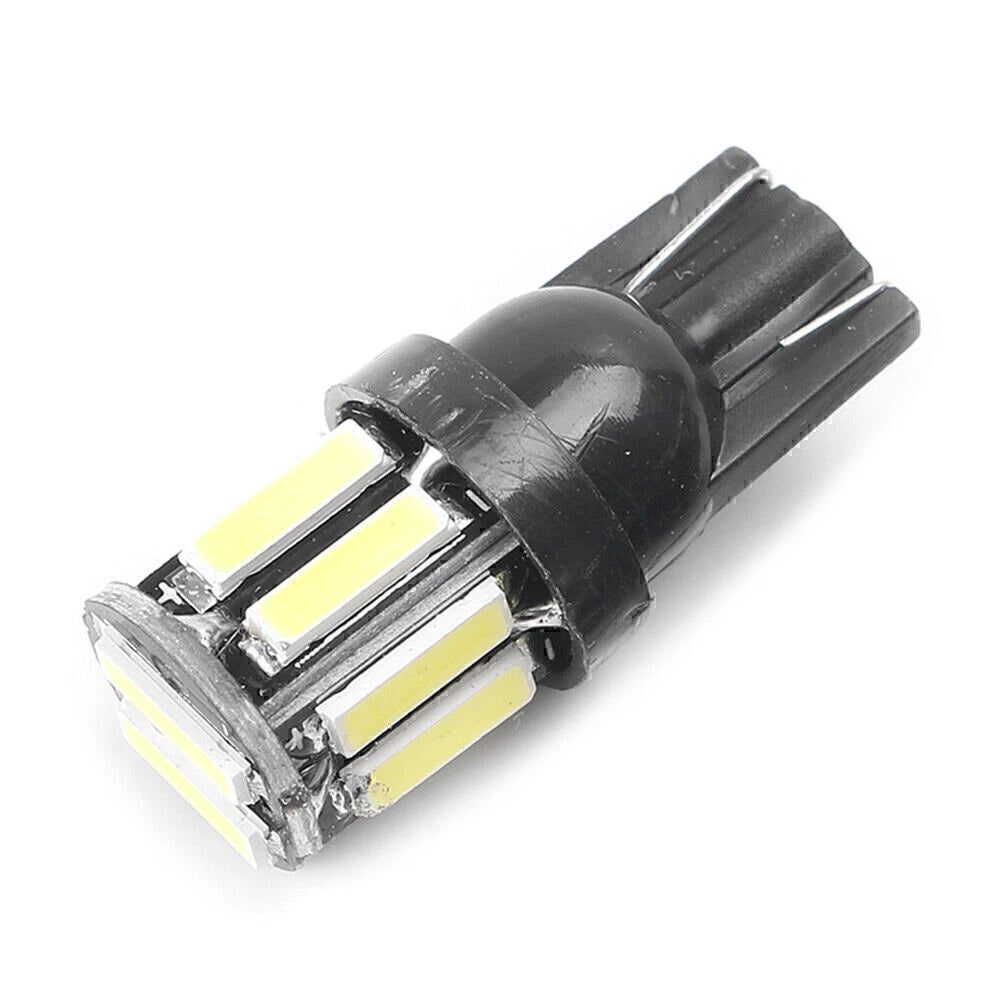 T10 7020 White LED 10SMD Dome Map Light Bulb for Car (Fits Various Models)