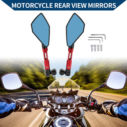 Rear View Mirror M8/M10 Side Aluminum Alloy for Motorcycle