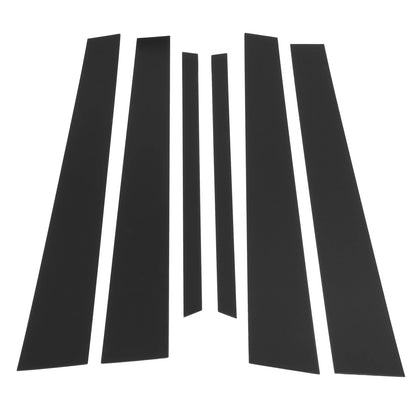6 Pcs Black Door Pillar Window Trim for Lexus LS (2001-2006)