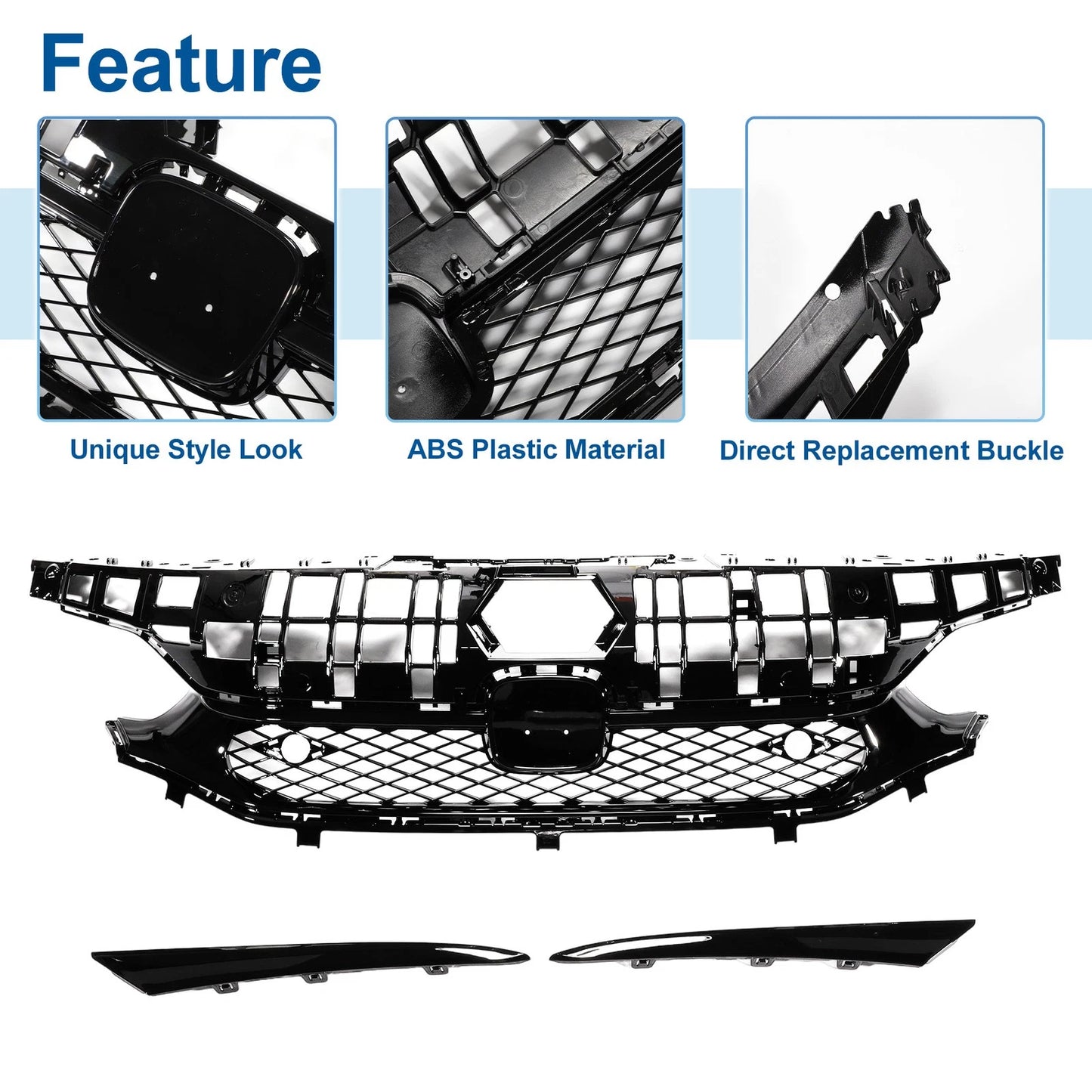 Hood Bumper Grille for Honda Civic Facelift (2016-2021)