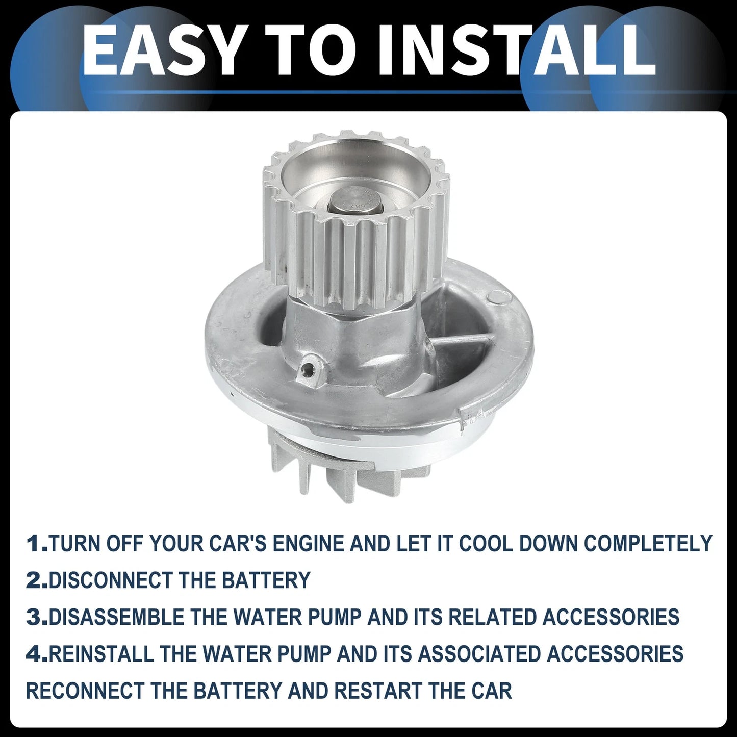 Water Pump for Chevrolet Aveo Seals Kit (2004 - 2016)