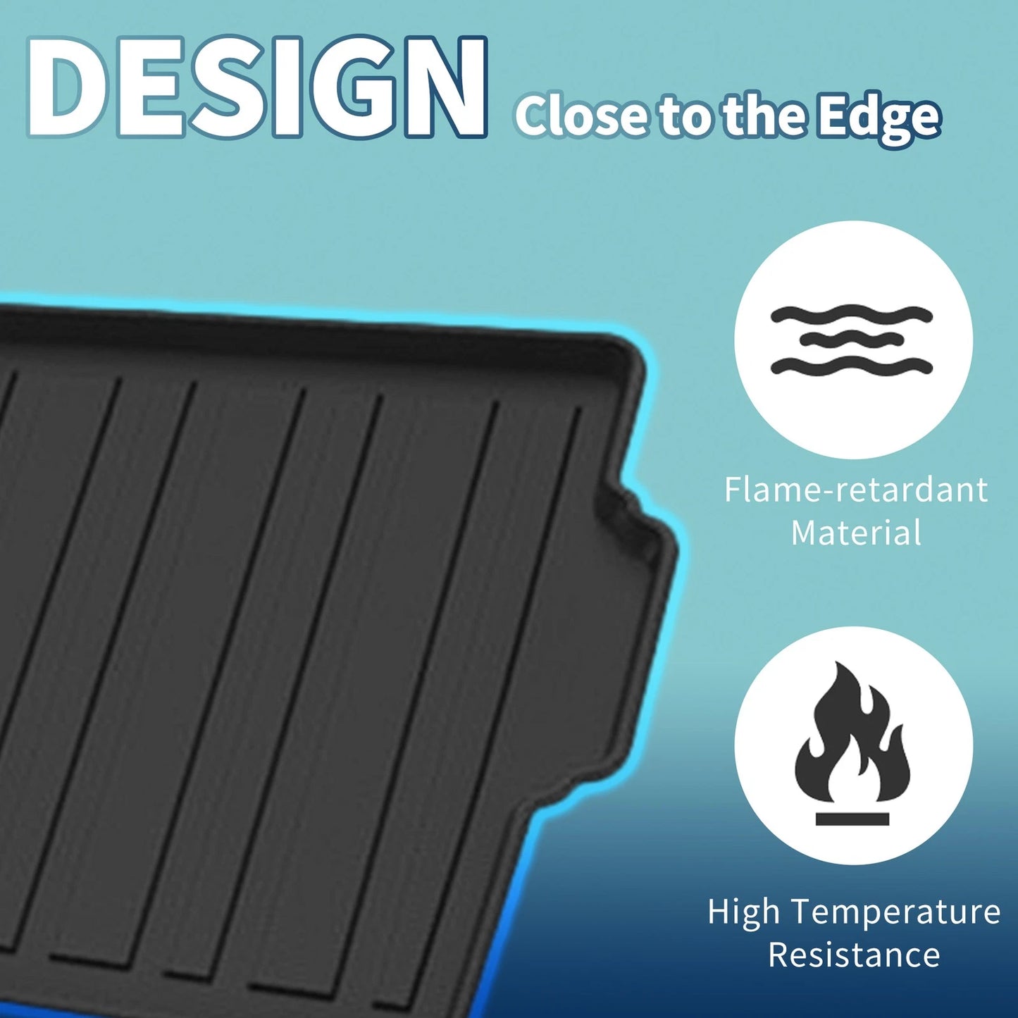 Flat Face Cargo Liner Rear Trunk Mat for BMW X7 (2019-2025) 1 Pc