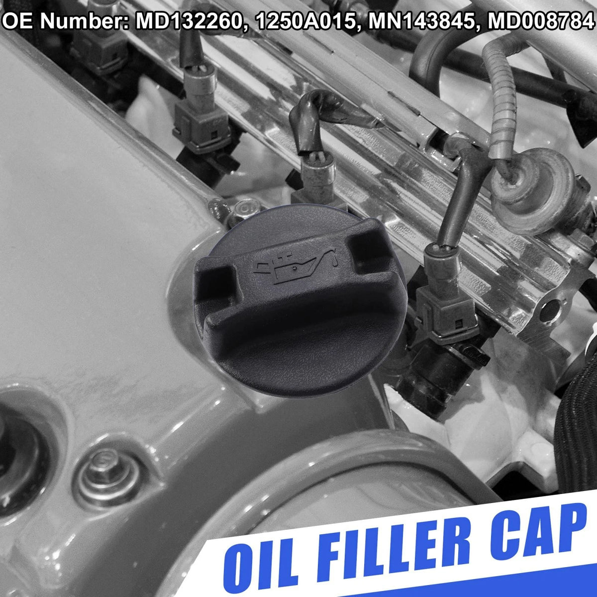Fuel Tank Cap Gas Oil Filler Plug Cover for Mitsubishi Eclipse