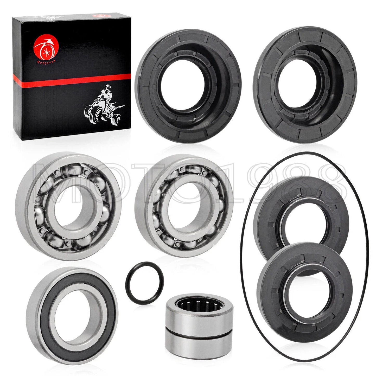 Rear Differential Bearing Seals Kit for Honda Rincon 650 TRX650FA 2003-2005