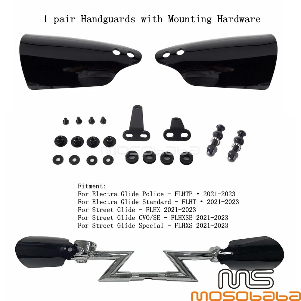 Motorcycle Handguards Mounting Bracket for Harley Electra Glide Police (21-)