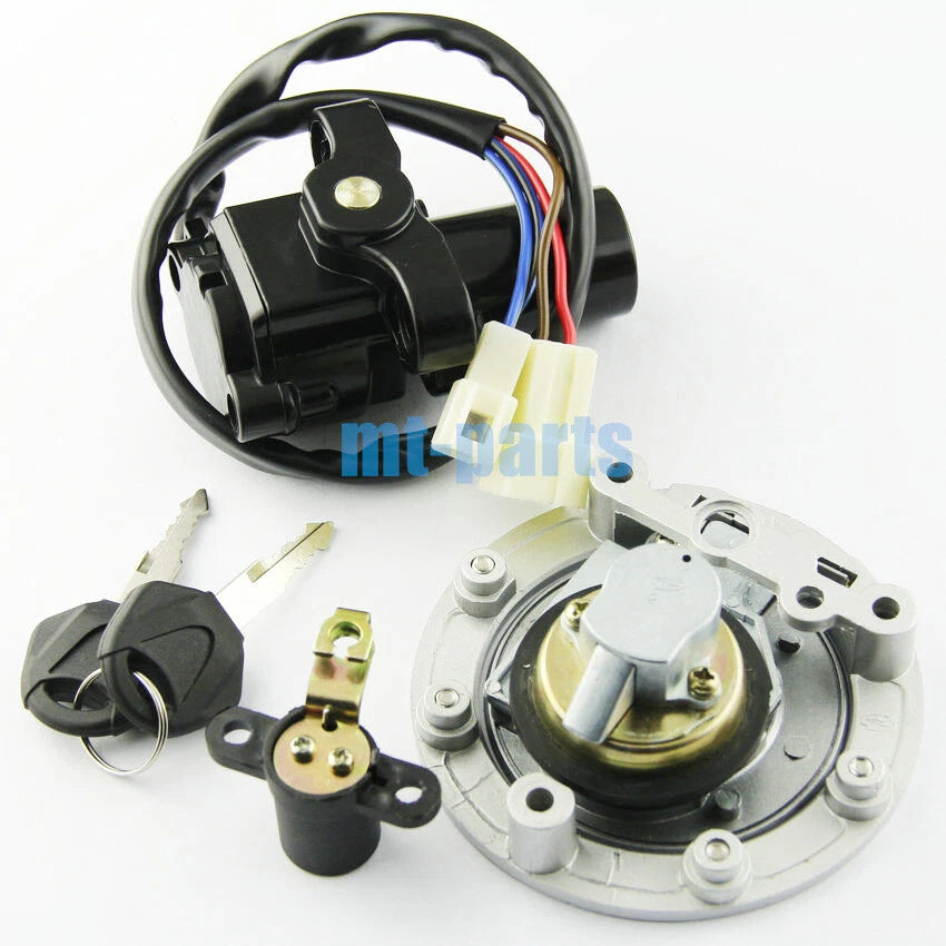 Ignition Key Switch & Fuel Tank Cap Set for Yamaha XVS1300A V-Star (07-15)