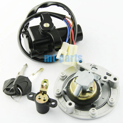 Ignition Key Switch & Fuel Tank Cap Set for Yamaha XVS1300A V-Star (07-15)