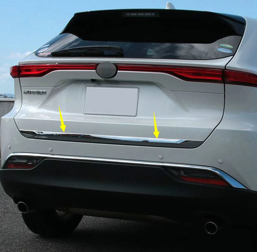 Rear Boot Door Chrome Tailgate Molding Trim for Toyota Harrier Venza (2020-2024)