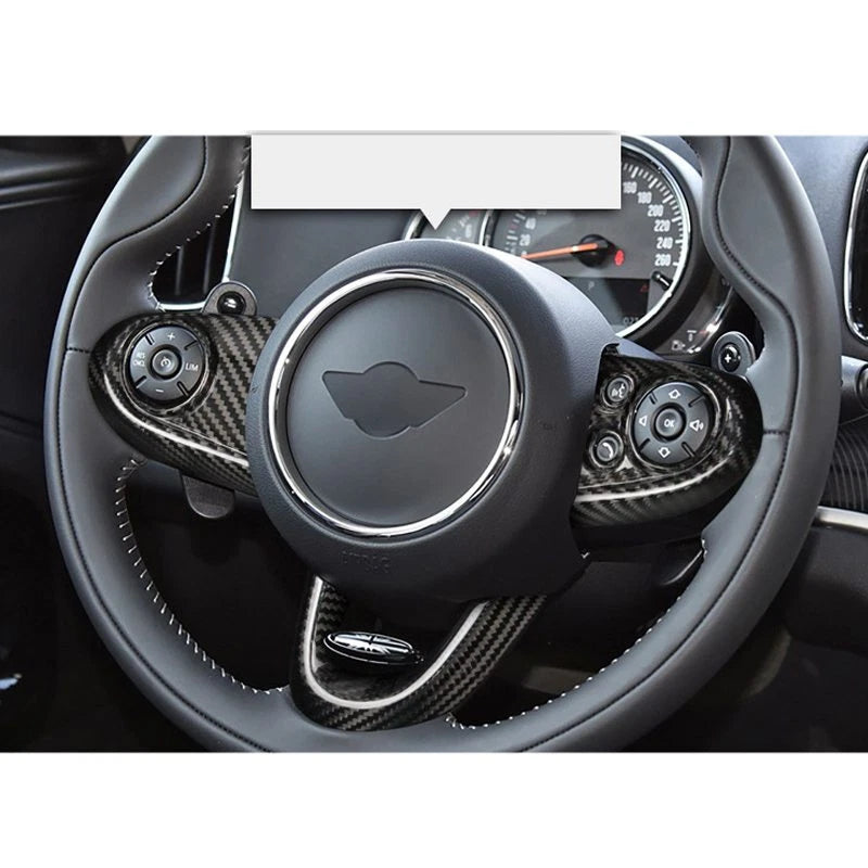 Dry Carbon Fiber Steering Wheel Cover Trim for Mini F54 F55 F56 F57 F60 JCW