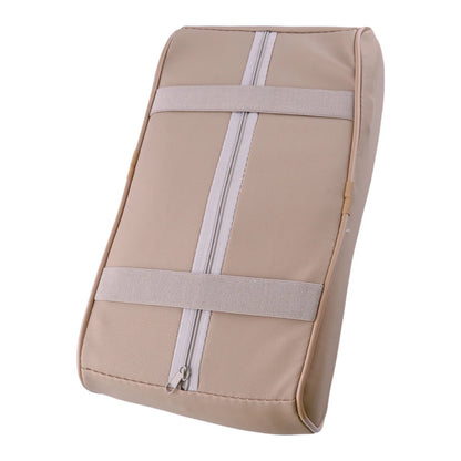 Beige Armrest Mat Cushion Cover for Center Console Box - Protector