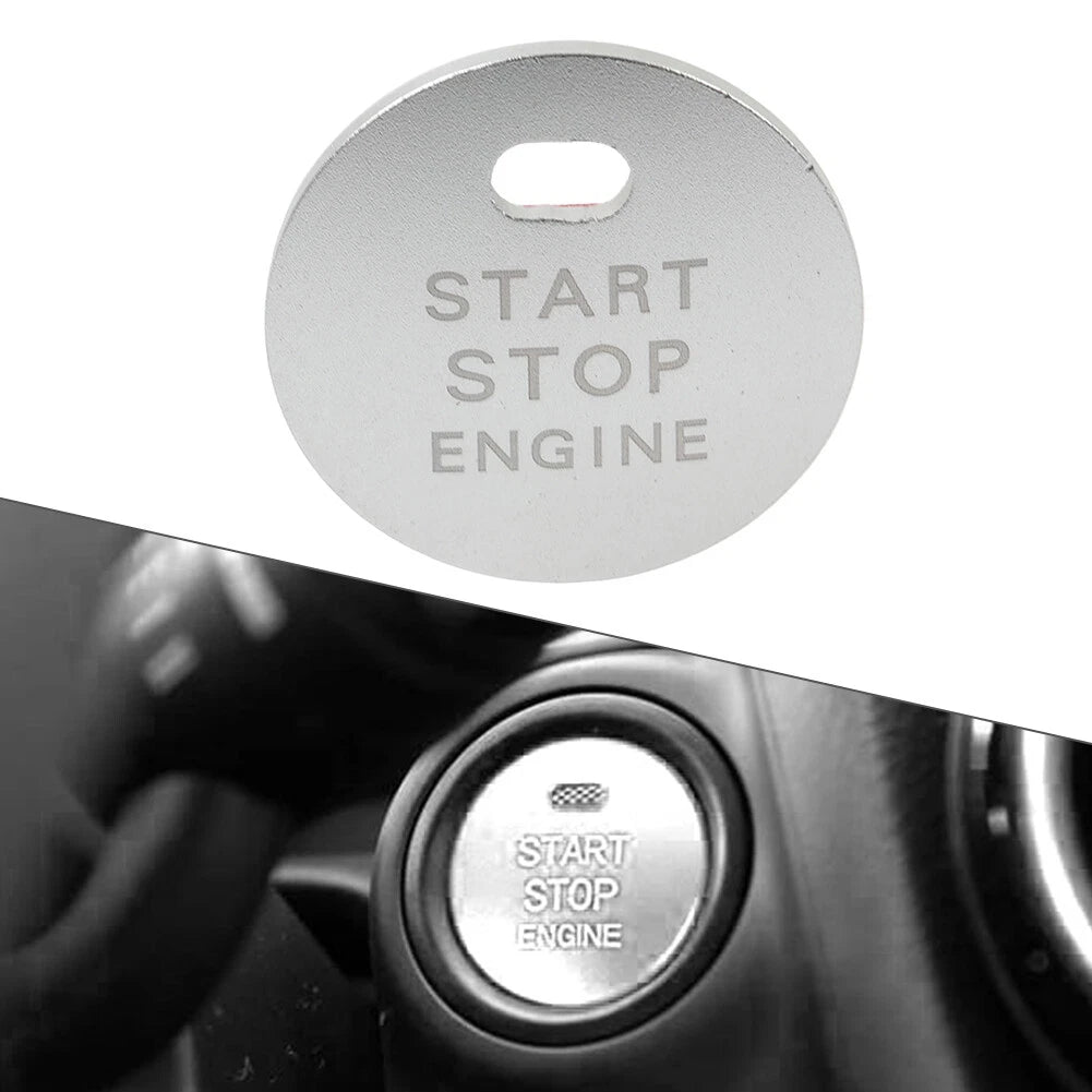 Silver Engine Start Push Button Cover Trim for Mazda 3 6 Atenza CX-5 (2014-2023)
