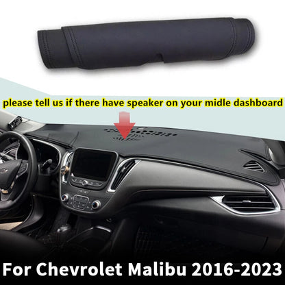 Leather Dashboard Dashmat Anti-Sun Mat Pad for Chevrolet Malibu (2016–2023)