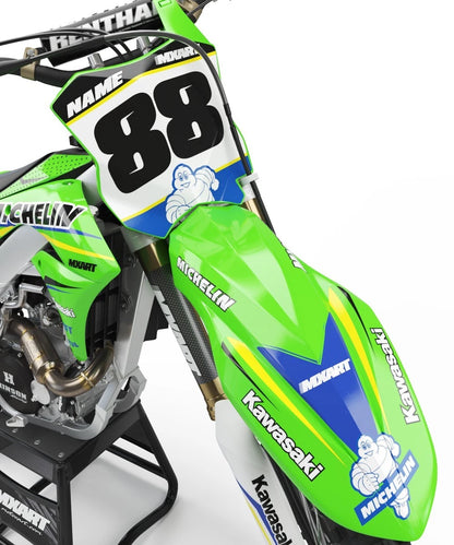 Custom Sticker Kit Delta Style for Kawasaki KX 65