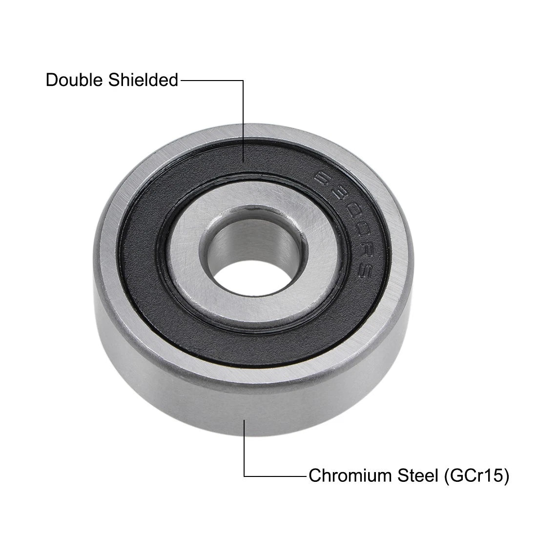 2 x Deep Groove Ball Bearing Z2 10x35x11mm Double Sealed Chrome Steel