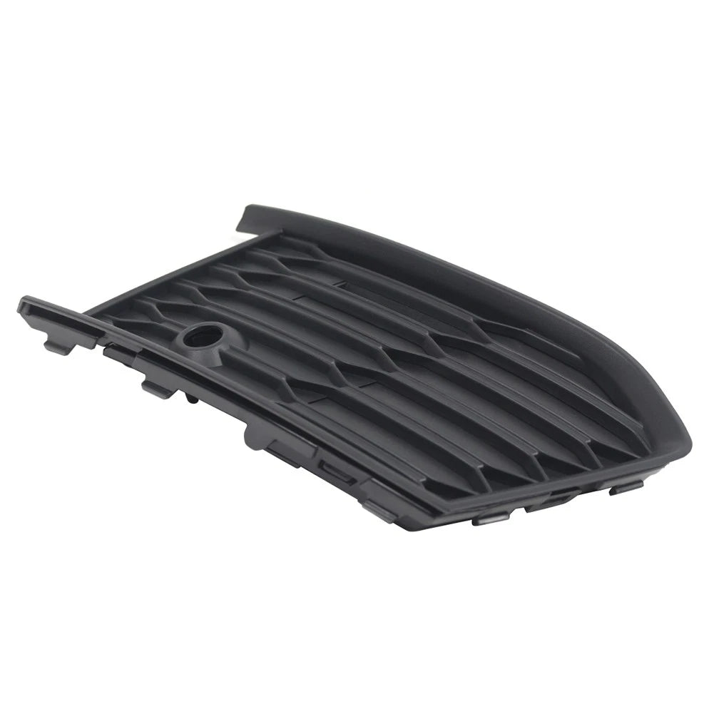 Left Front Fog Light Grille Cover Matte Black for Audi A6 S6 (2018-2024)