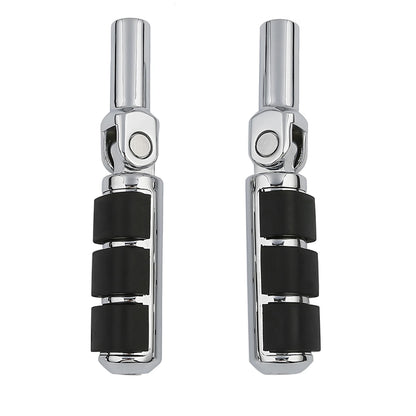 Slim Chrome Rear Foot Pegs Mount for Harley Softail Cross Bones (2008-2017)