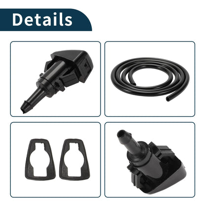 Windshield Washer Nozzle & Gasket, Fluid Hose for Subaru (2008-2014)