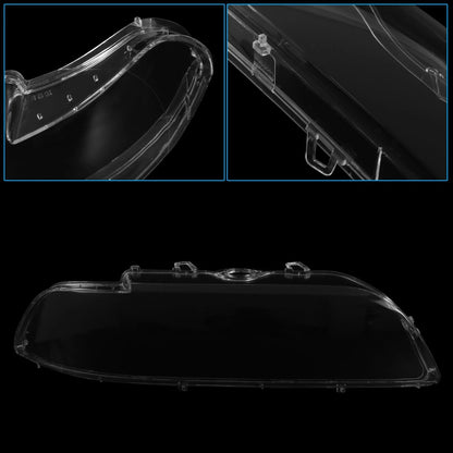 Headlight Lens Covers for BMW E39 525i 528i (1996-2003) - 1 Pair