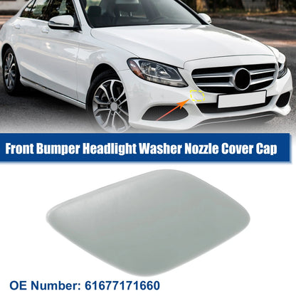 Right Side Front Bumper Headlight Washer Nozzle Cover for BMW 328i Gray