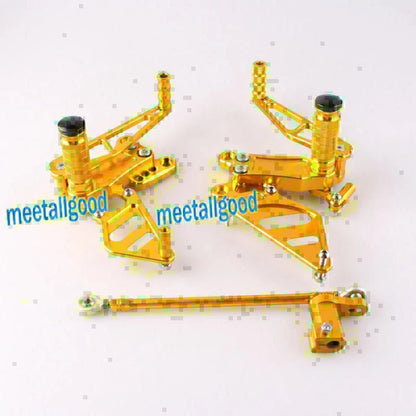Adjustable Race Footpegs for Honda 929 954 Rearsets - Gold (2000-2003)