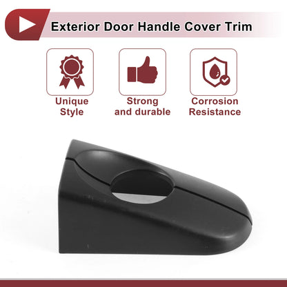 Exterior Door Handle Cover Trim for Ford MK2 (2012-2017) Black