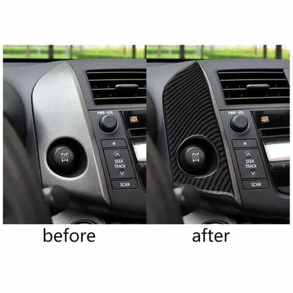 Carbon Fiber Console Side Panel Cover Trim for Toyota RAV4