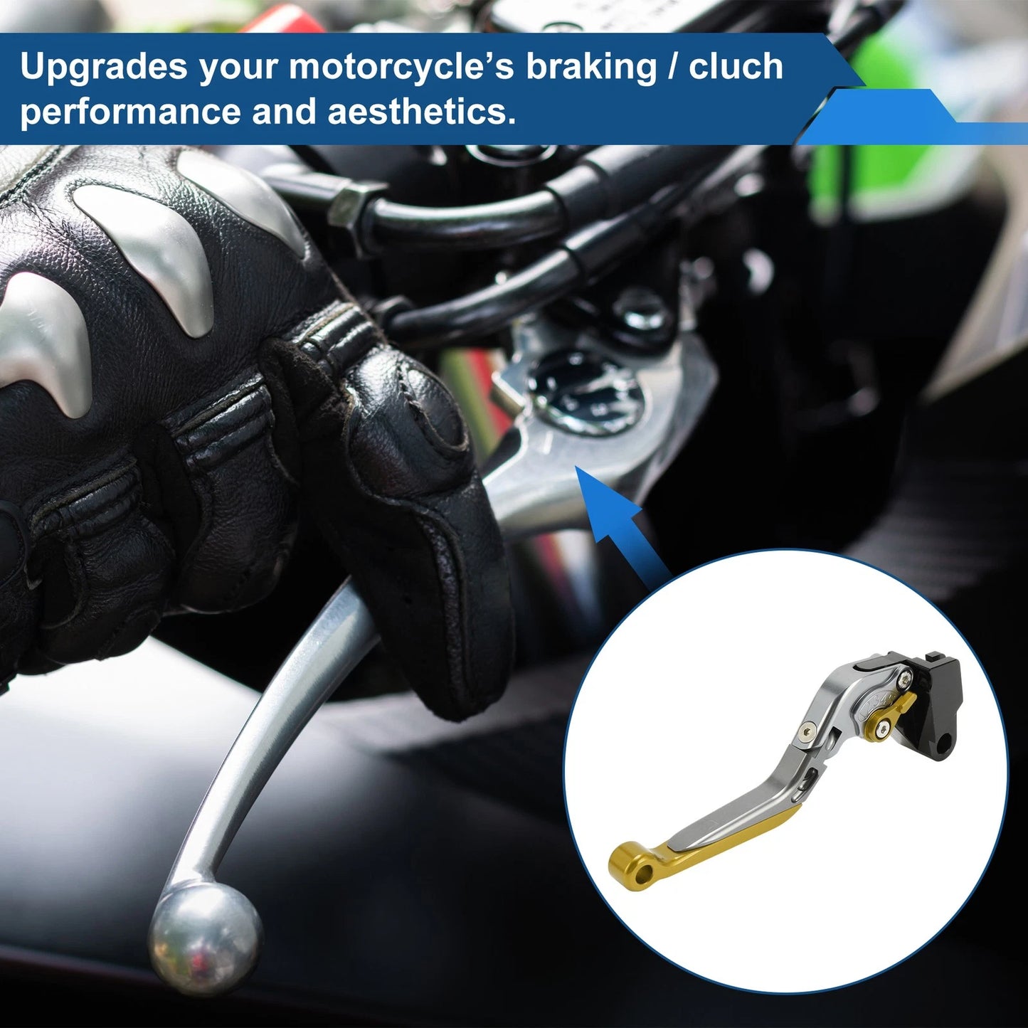 Brake Clutch Levers for Kawasaki Vulcan S 650 Titanium Gold Tone