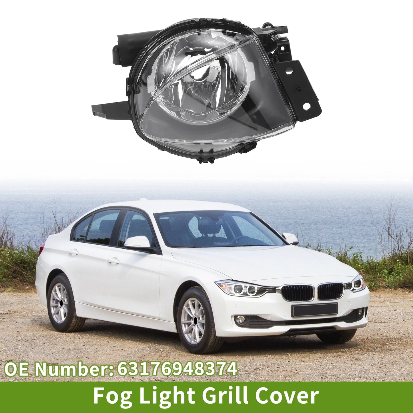 Right Fog Light Grill for BMW 330i (2006-2008)
