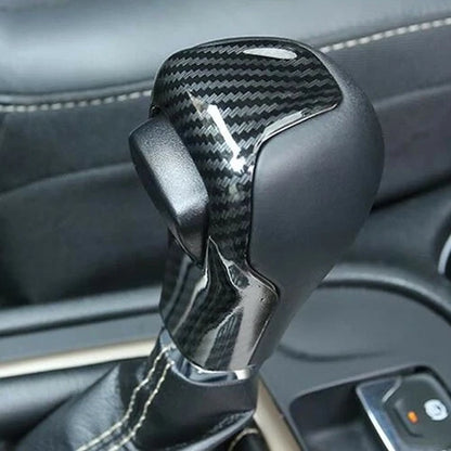 Shifter Shift Knob Cover for Jeep Cherokee 2014-2018 Carbon Fiber Texture
