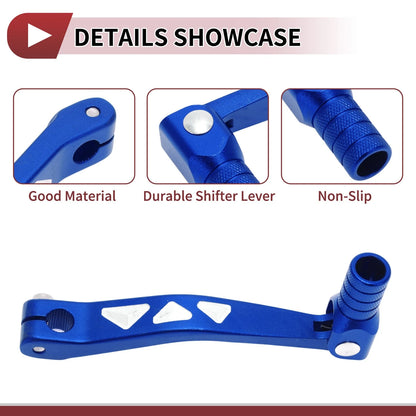 Folding Motorcycle Gear Shifter Lever Blue for Kayo T4L