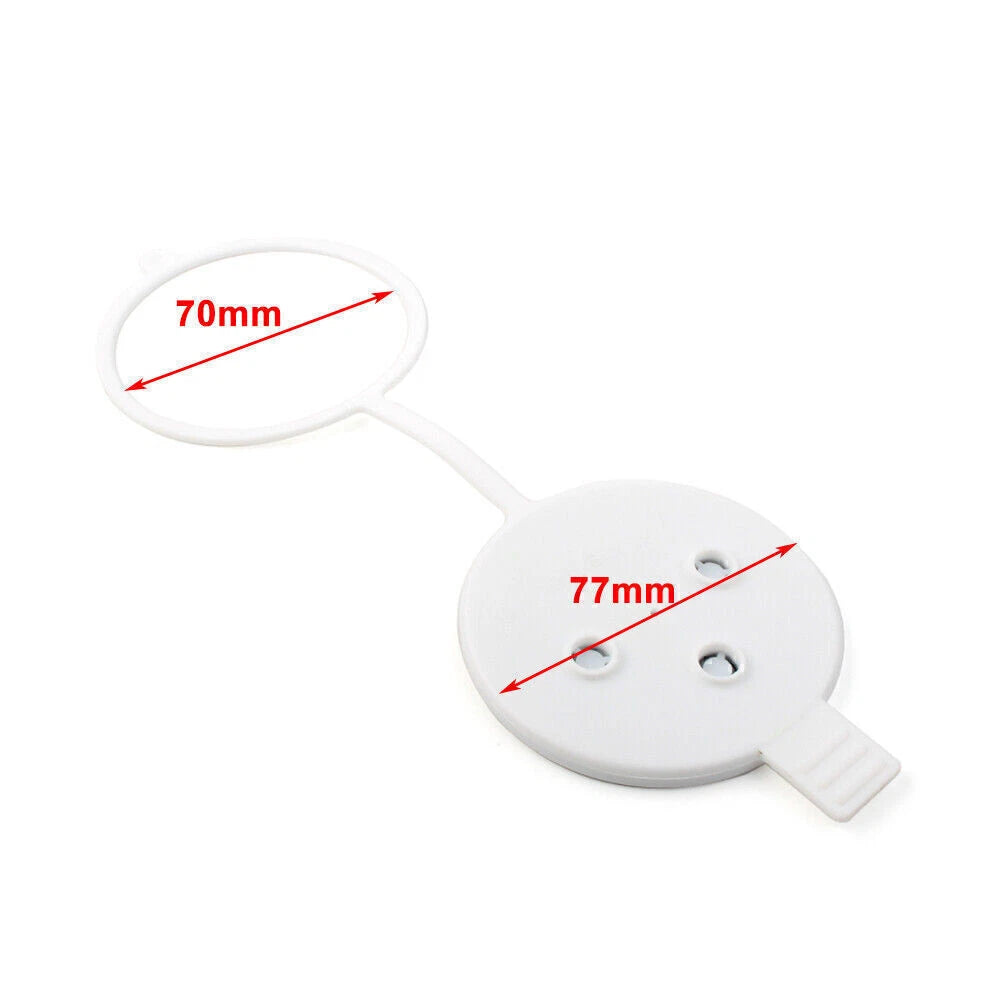 White Windshield Washer Fluid Container Cap for Mercedes 1973-1974