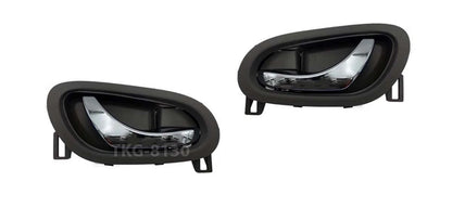Inner Door Handle 2 x Black Chrome for Nissan Navara NP300 (2015-2023)