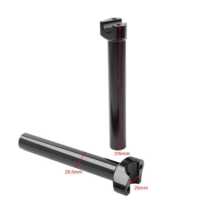 8.5" Handlebar Riser Top Clamp Black for Harley Fat Boy, Low Rider