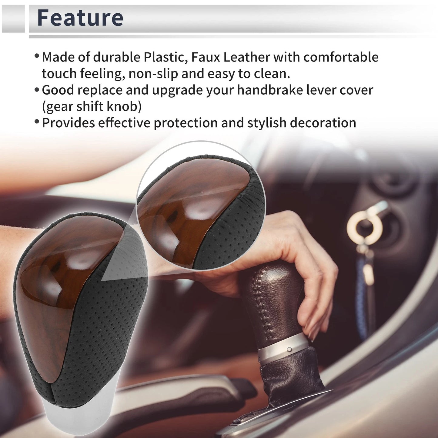 Faux Leather Gear Shift Knob for Toyota Alphard 200 Series (2011-2014)