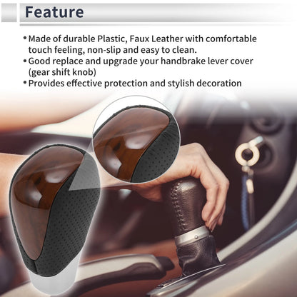 Faux Leather Gear Shift Knob for Toyota Alphard 200 Series (2011-2014)