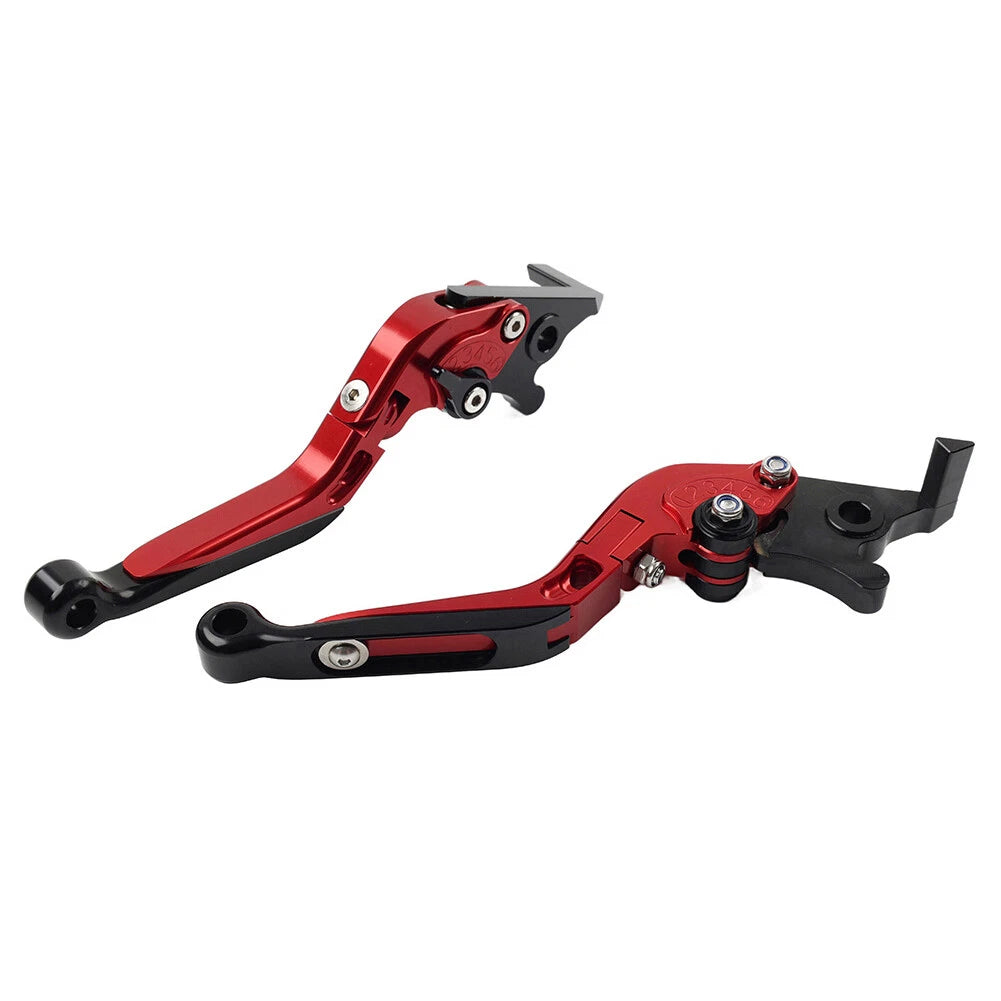 Red Extendable Brake Clutch Levers for Kawasaki ZX1400 ZX14R ZZR1400 (06-17)