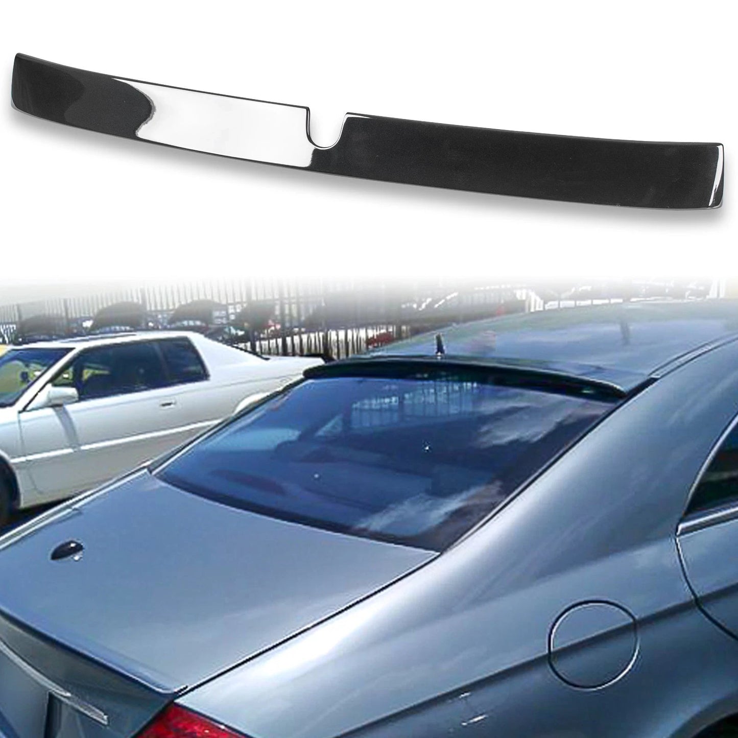 ABS Roof Spoiler for Mercedes Benz C219 (2004-2010) Gloss Black