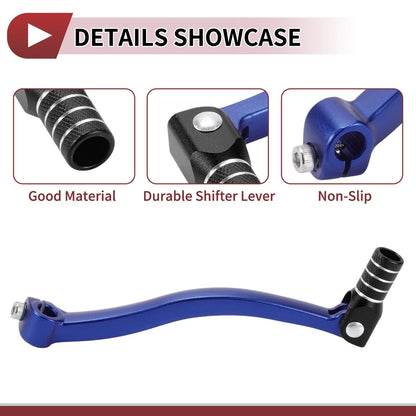 Folding Gear Shifter Lever for Kayo T6 Blue Black