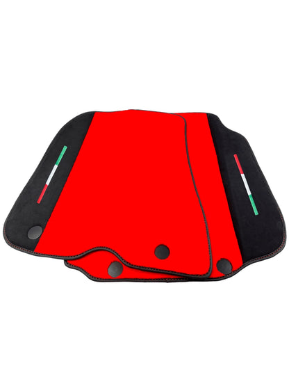 Genuine Alcantara Leather Floor Mats for Ferrari 812 Superfast (2017-2023)